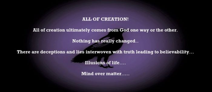 ALL OF CREATION!